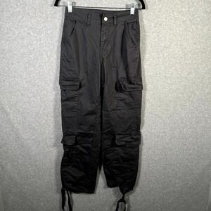 NVfelix Cargo Pants Womens XS Gray‎ Cotton Adjustable Hem Hiking Camping Outdoor